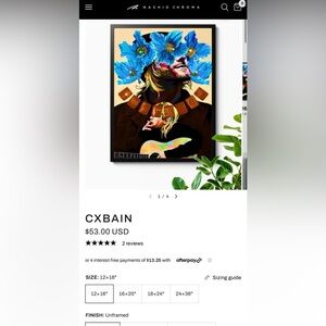 Kurt Cobain Nashid Chroma print